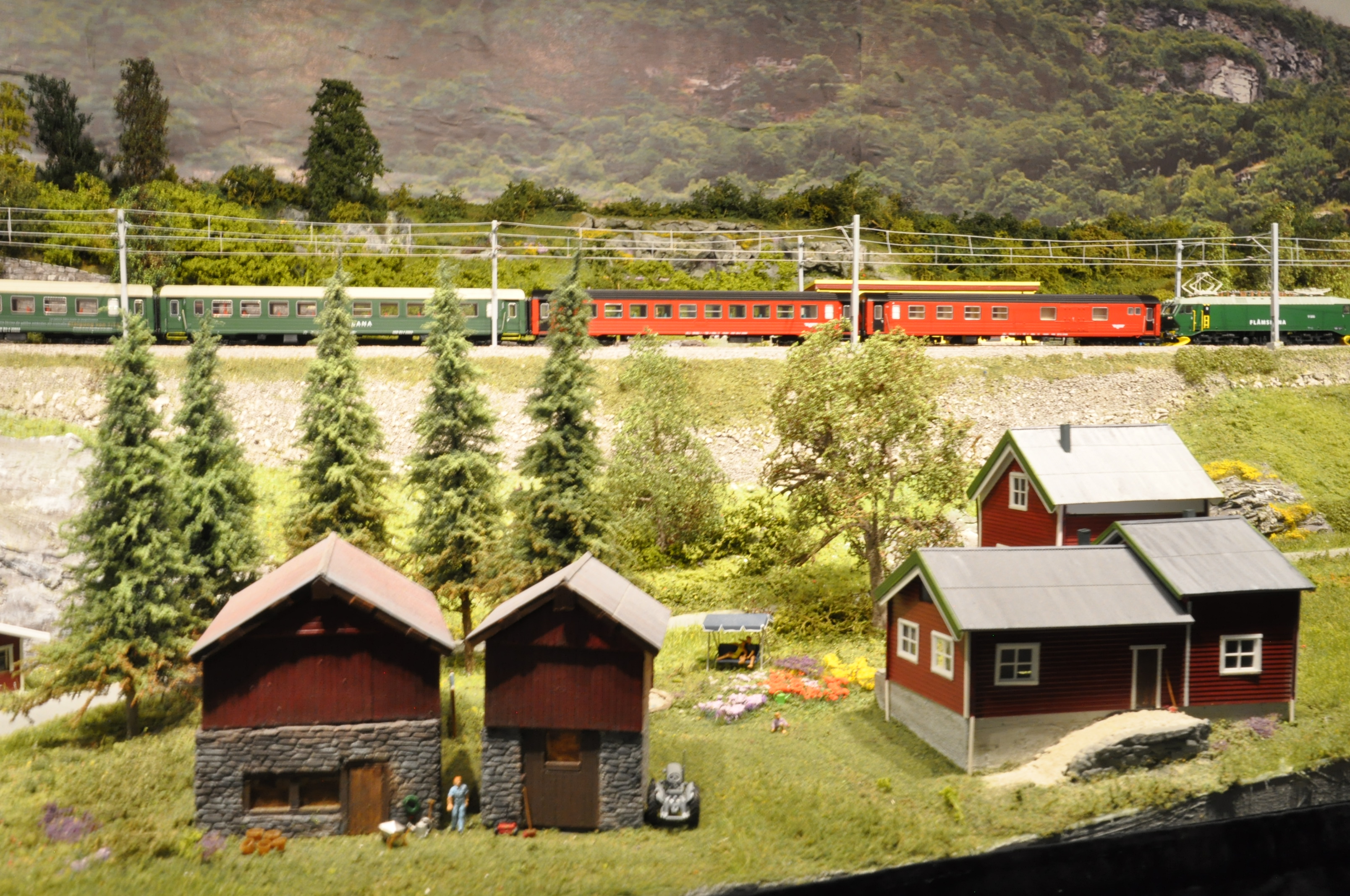 Norsk jernbanemuseum, modelljenbanmessen, toglandskap